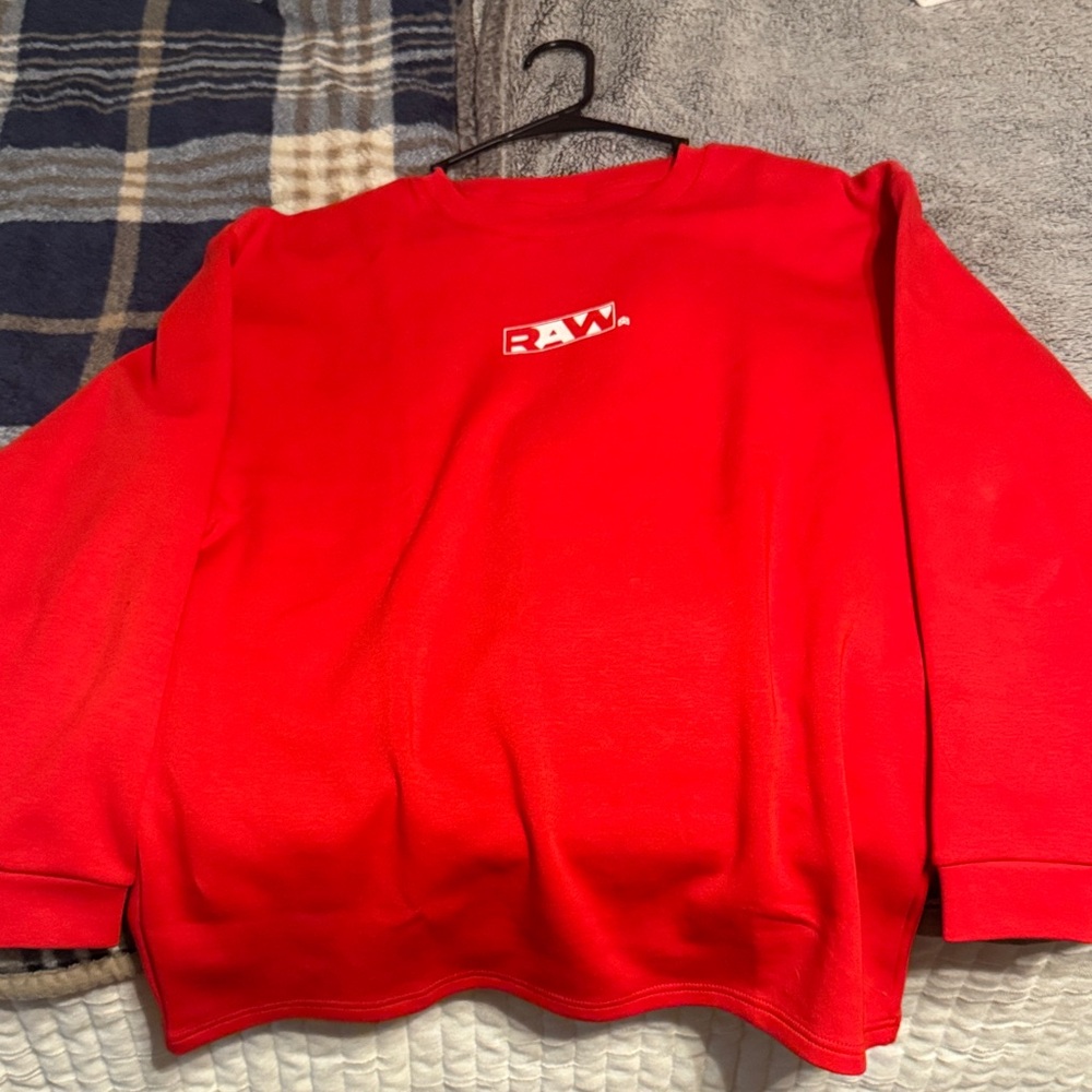 RAW Men's Red Crewneck Sweater